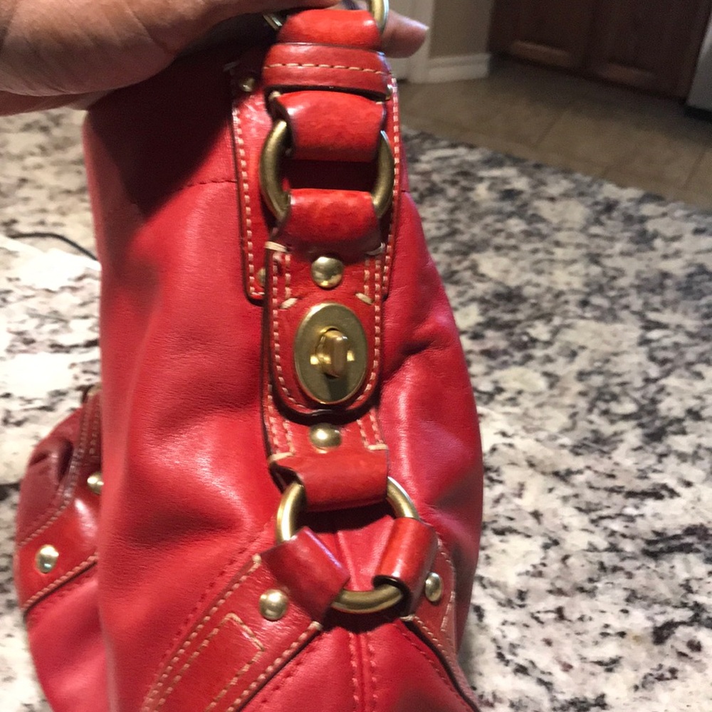 Authentic COACH bag . Rose Red
